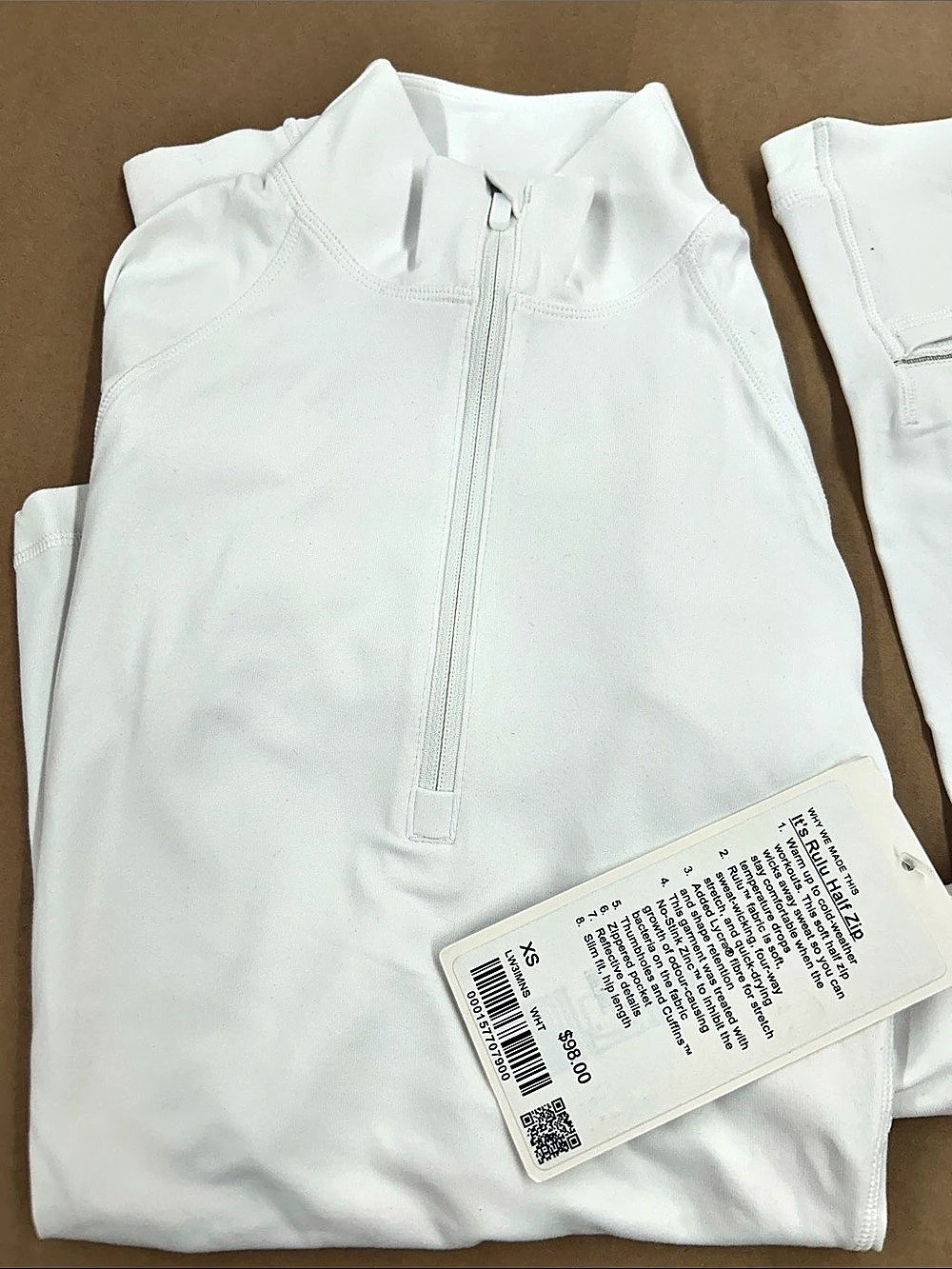 lululemon Define Jacket White Nylon Size 6 NWT